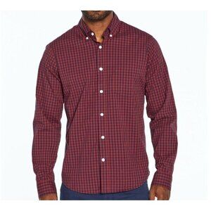 Gap Mens Long Sleeves Poplin Button Up Stretch Plaid Shirt Size S NWT $49